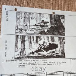 STAR WARS RETURN OF THE JEDI storyboards movie props George Lucas BIKER SCOUT