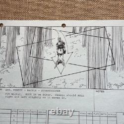 STAR WARS RETURN OF THE JEDI storyboards movie props George Lucas Biker Scout