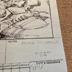 STAR WARS RETURN OF THE JEDI storyboards movie props George Lucas Biker Scout