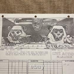 STAR WARS RETURN OF THE JEDI storyboards movie props George Lucas CHEWBACCA