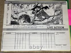 STAR WARS RETURN OF THE JEDI storyboards movie props George Lucas EWOKS X1