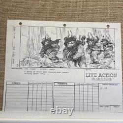 STAR WARS RETURN OF THE JEDI storyboards movie props George Lucas Endor Ewoks