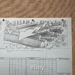 STAR WARS RETURN OF THE JEDI storyboards movie props George Lucas Ewoks AT-ST