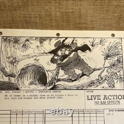 STAR WARS RETURN OF THE JEDI storyboards movie props George Lucas Ewoks Endor