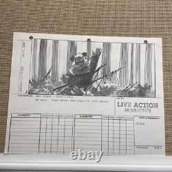 STAR WARS RETURN OF THE JEDI storyboards movie props George Lucas Ewoks Teebo