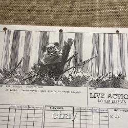 STAR WARS RETURN OF THE JEDI storyboards movie props George Lucas Ewoks Teebo