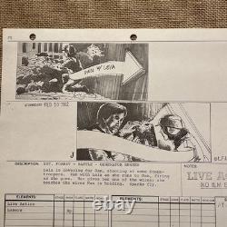 STAR WARS RETURN OF THE JEDI storyboards movie props George Lucas HAN & LEIA