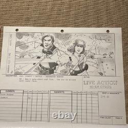 STAR WARS RETURN OF THE JEDI storyboards movie props George Lucas HAN & LEIA