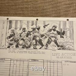 STAR WARS RETURN OF THE JEDI storyboards movie props George Lucas HAN & LEIA