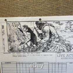 STAR WARS RETURN OF THE JEDI storyboards movie props George Lucas Han Chewbacca