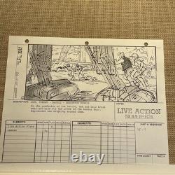 STAR WARS RETURN OF THE JEDI storyboards movie props George Lucas Han Solo Lea
