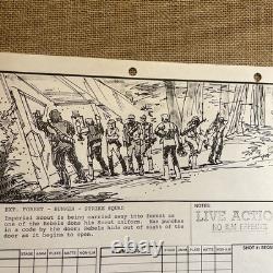 STAR WARS RETURN OF THE JEDI storyboards movie props George Lucas REBEL TROOPS
