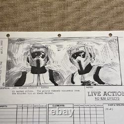 STAR WARS RETURN OF THE JEDI storyboards movie props George Lucas Storm Troopers