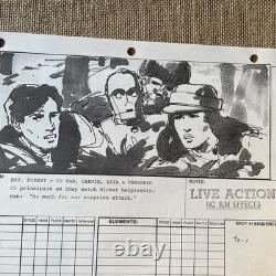 STAR WARS RETURN OF THE JEDI storyboards movie props George Lucas Wicket Ewoks