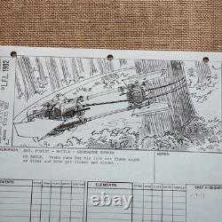 STAR WARS RETURN OF THE JEDI storyboards movie props George Lucas speeder bike