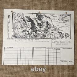 STAR WARS RETURN OF THE JEDI storyboards movie props HAN CHEWBACCA 92-3 B1