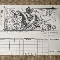 STAR WARS RETURN OF THE JEDI storyboards movie props HAN CHEWBACCA 92-3 B1