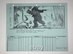 STAR WARS RETURN OF THE JEDI storyboards movie props Vintage Art Disney JED1-33