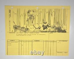 STAR WARS RETURN OF THE JEDI storyboards movie props Vintage Art Disney JED1-36