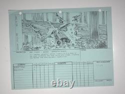 STAR WARS RETURN OF THE JEDI storyboards movie props Vintage Art Disney JED1-58