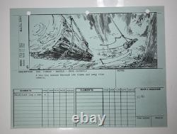 STAR WARS RETURN OF THE JEDI storyboards movie props Vintage Art Disney JED1-74