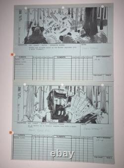 STAR WARS RETURN OF THE JEDI storyboards movie props Vintage Art Disney JED2-98