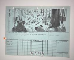 STAR WARS RETURN OF THE JEDI storyboards movie props Vintage Art Disney JED2-98