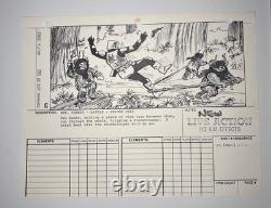 STAR WARS RETURN OF THE JEDI storyboards movie props Vintage Art Disney JED4-150