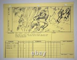 STAR WARS RETURN OF THE JEDI storyboards movie props Vintage Art Disney JED4-172