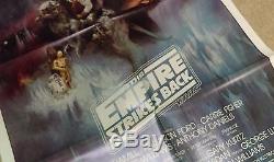 Star Wars The Empire Strikes Back Original Movie Poster Gwtw First Issue 1980