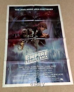 Star Wars The Empire Strikes Back Original Movie Poster Gwtw First Issue 1980
