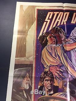 STAR WARS original 1977 U. S. One sheet Style D Drew Struzen Art! Stunning! EX