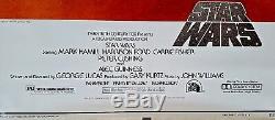 STAR WARS signed 40 X 27 MOVIE POSTER Harrison Ford, Carrie Fisher, Mark Hamill