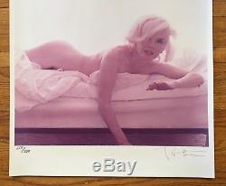 STUNNING ORIGINAL 20x24 MARILYN MONROE NUDE IN BED BERT STERN SIGNED PHOTOGRAPH