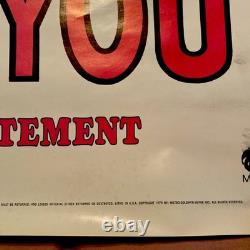 SUPER RARE Theater Poster, I WANT YOU The Strawberry Statement MGM authentic