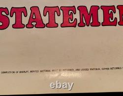 SUPER RARE Theater Poster, I WANT YOU The Strawberry Statement MGM authentic