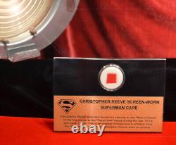 SUPERMAN CAPE Screen-Used piece! Artifact in CASE, FRAME, PLAQUE, COA, FREE SHIP