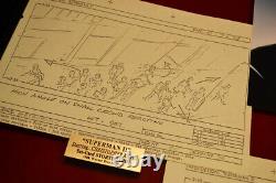 SUPERMAN STORYBOARDS, Signed TERENCE STAMP (Zod) COA UACC, Frame, DVD, Real CAPE
