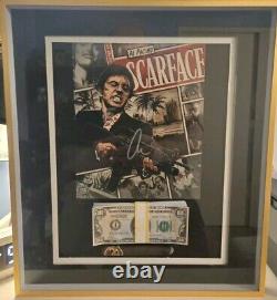 Scarface Movie Al Pacino Signed Custom Framed Shadowbox Auto Memorabilia COA