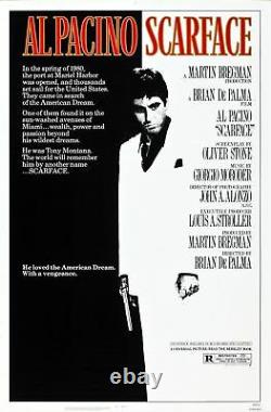 Scarface Near Mint Rolled Original 27x41 Movie Poster 1983 Al Pacino Loggia Nm