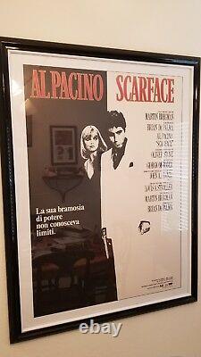 Scarface poster Italian Collectible Movie memorabilia Rare Authentic Limited Al