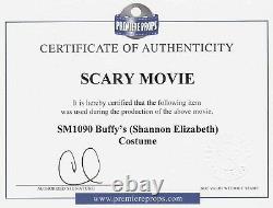 Scary Movie Shannon Elizabeth Screen Worn Hero Wardrobe Coa Studio Tag Horror