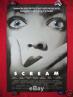 Scream 1996 Original Movie Poster 1sh Double Sided D/s Wes Craven Halloween Nm