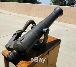 Screen Used Original Prop Pirate Ship's Cannon Jolly Roger From Movie Peter Pan