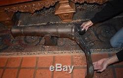 Screen Used Original Prop Pirate Ship's Cannon Jolly Roger From Movie Peter Pan