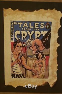 Screen Used Tales from the Crypt Art Comic book Hero prop page cover EC COMICS