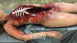 Screen used CORPSE with EXPOSED RIBCAGE. Undeniably epic and awesome. Gore/blood