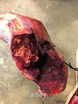 Screen used DECAPITATED GRUESOME HUMAN TORSO. WIth Tattoo. Latex foam. GORY