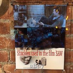 Shackles from SAW Movie Franchise Original Authentic Prop