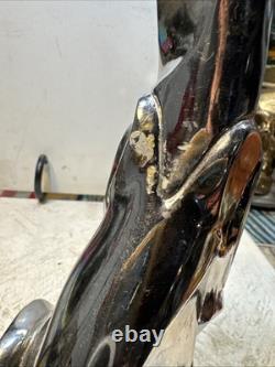 Small Chrome Panther In Seated Position Movie Prop Decor